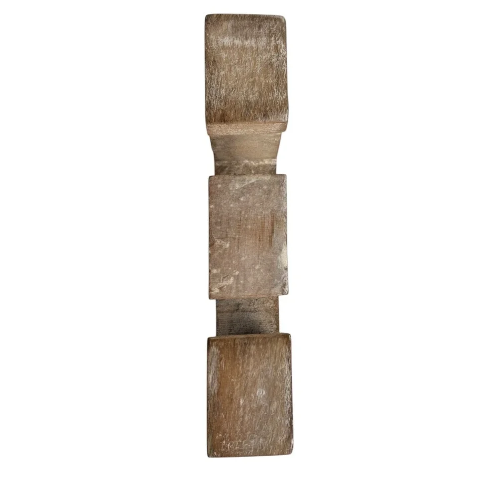 Hand Carved Wood Letter E Wall Decor with Mirrors‎ Bohemian Home AccentE72Q